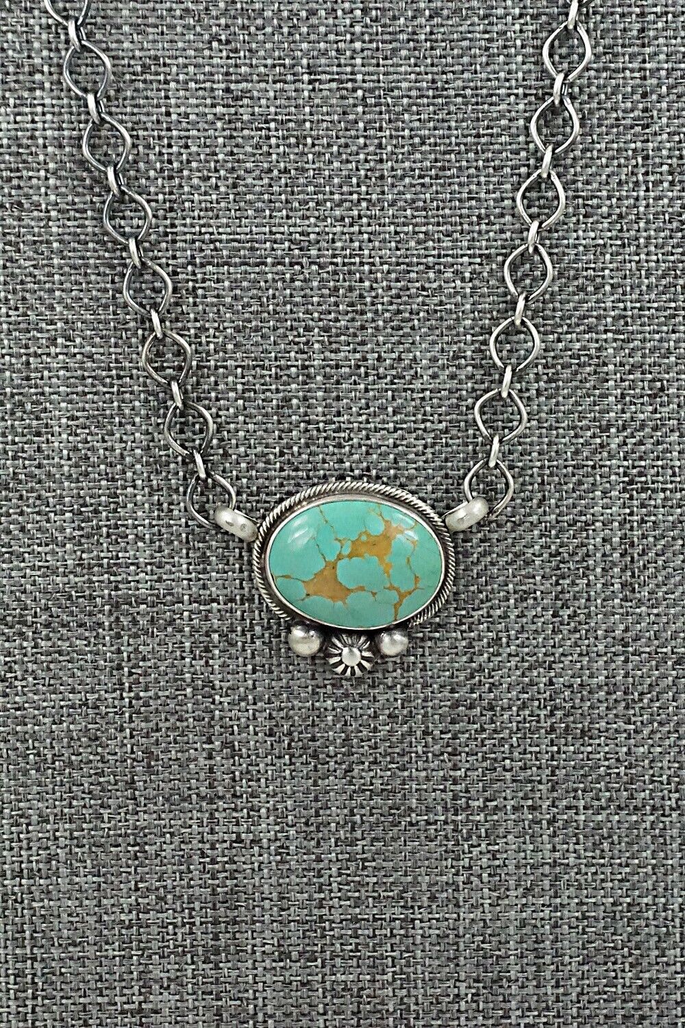 Turquoise & Sterling Silver Necklace - Kathleen Livingston