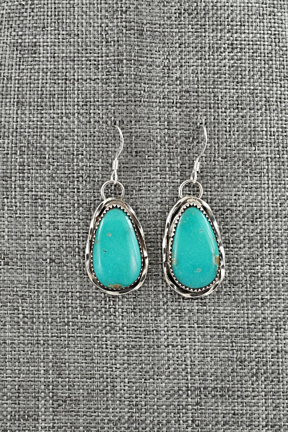 Turquoise & Sterling Silver Earrings - Ernest Hawthorne