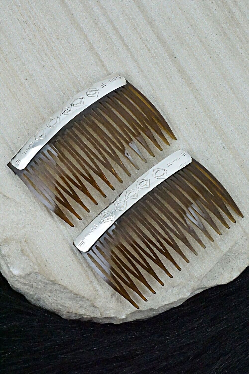 Sterling Silver Hair Combs - Randall Dalgai