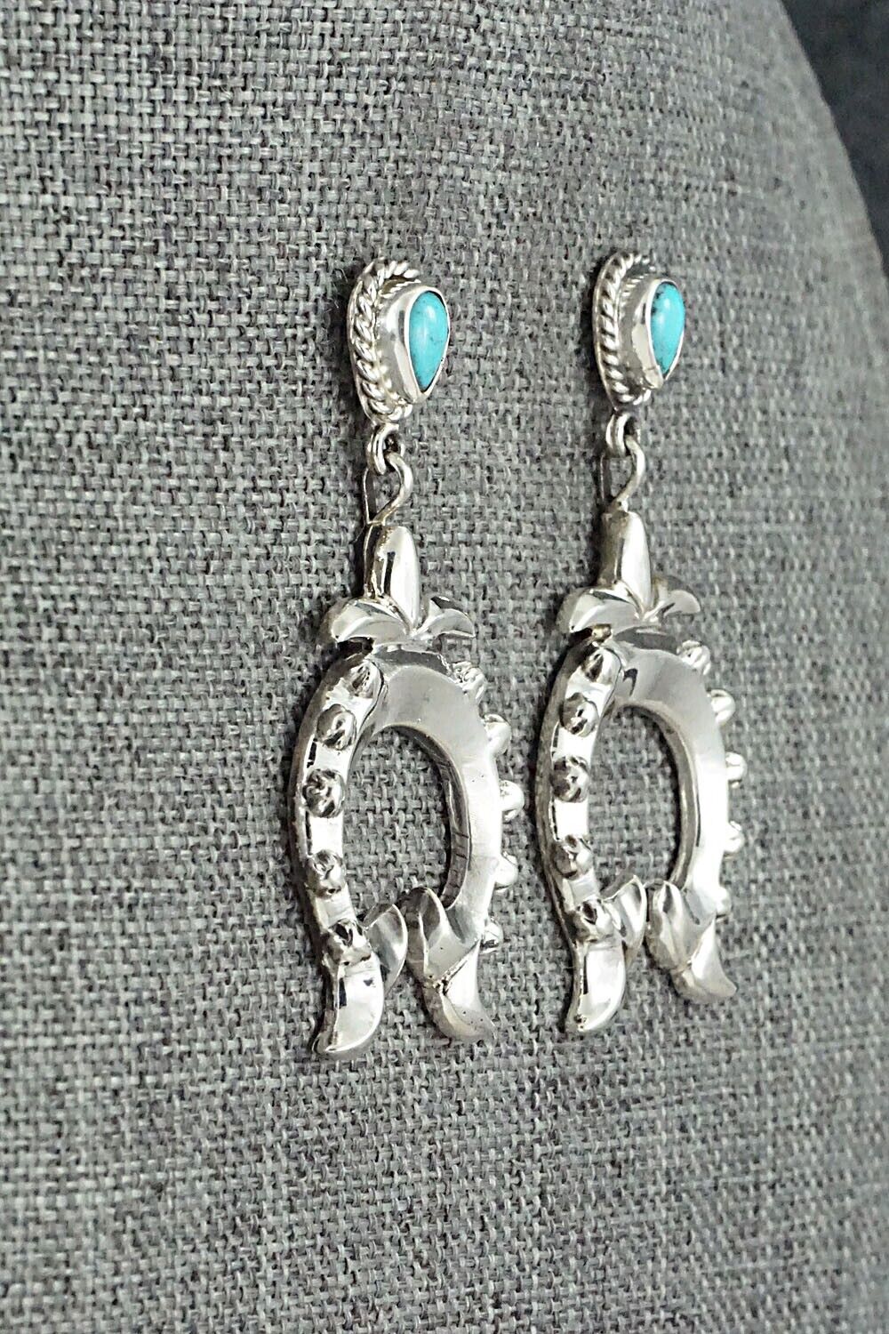 Turquoise & Sterling Silver Earrings - Annie Spencer