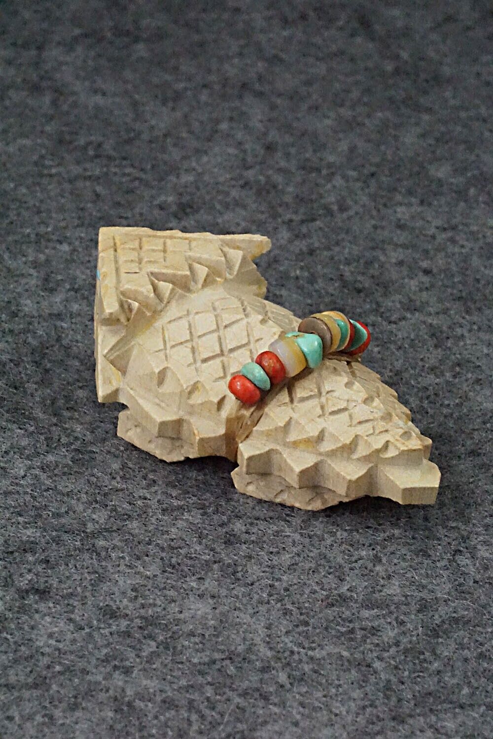 Horned Toad Zuni Fetish Carving - Douglas Martza