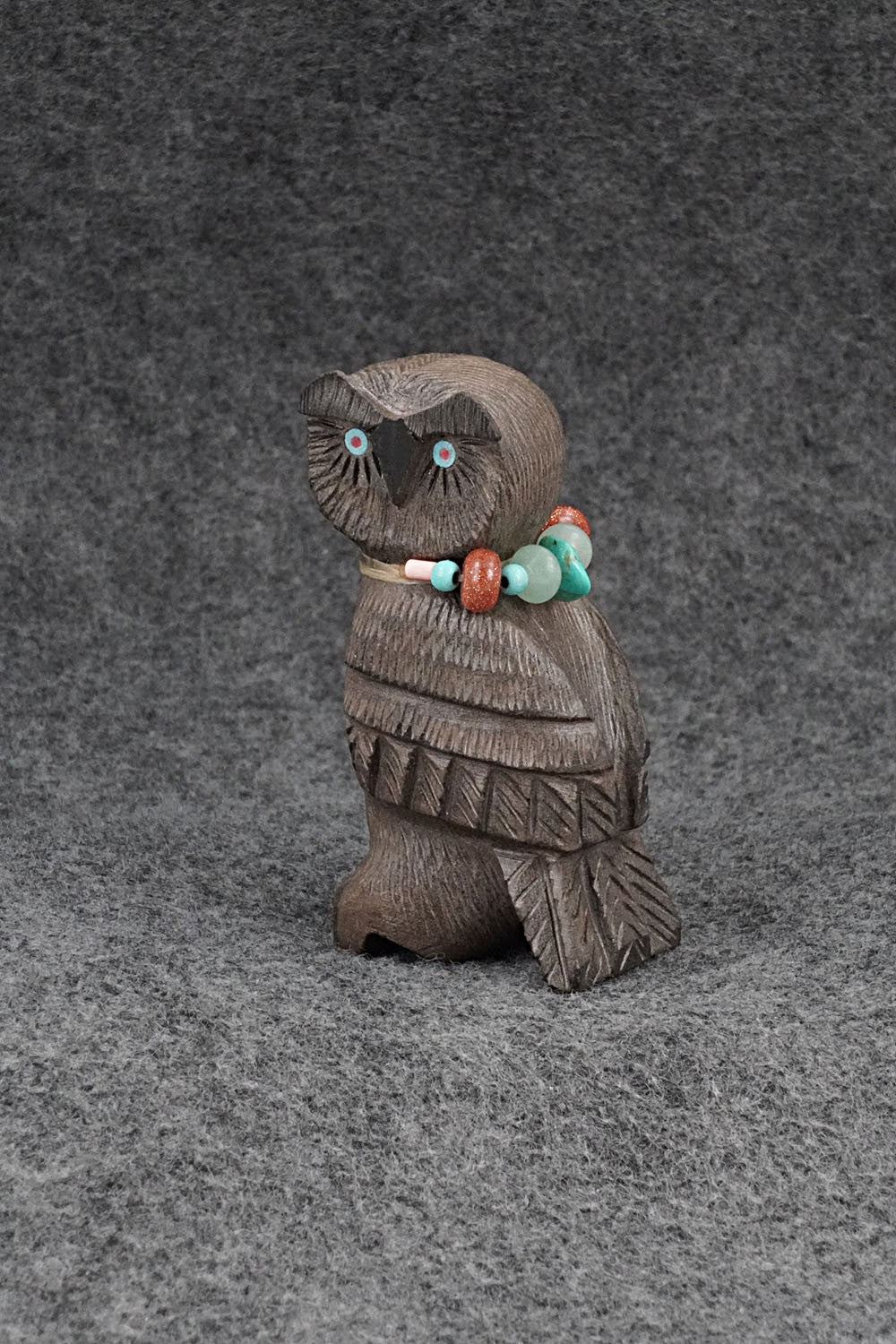 Owl Zuni Fetish Carving - Douglas Martza