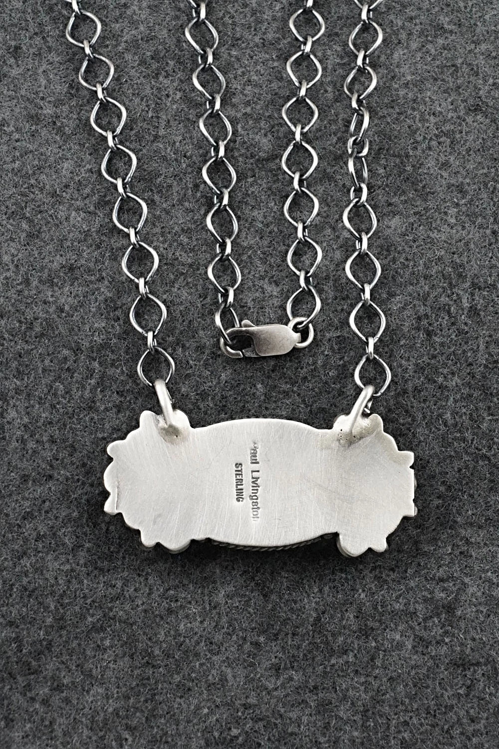 Turquoise & Sterling Silver Necklace - Paul Livingston