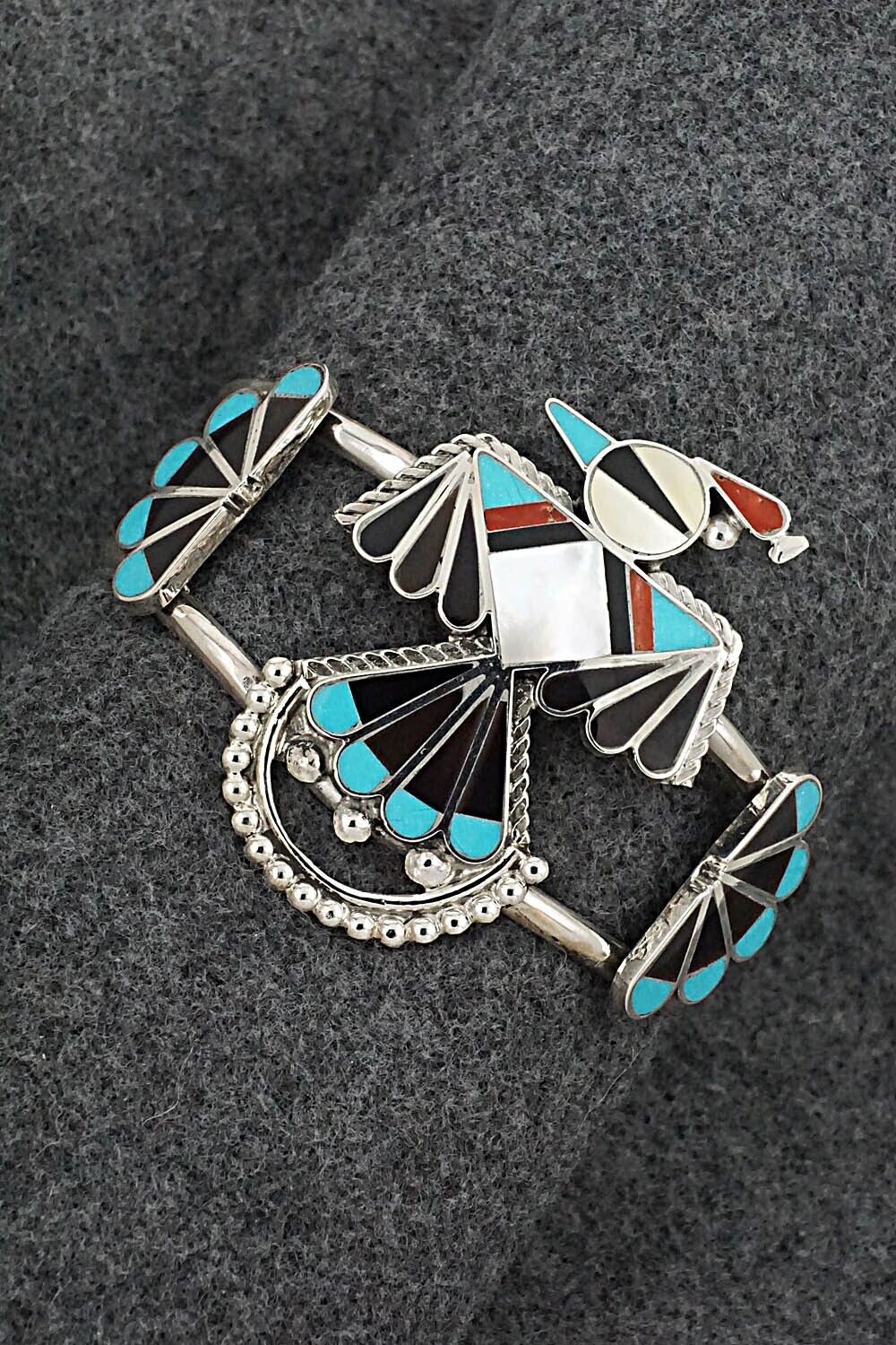 Multi-Stone & Sterling Silver Bracelet - Adrian Wallace