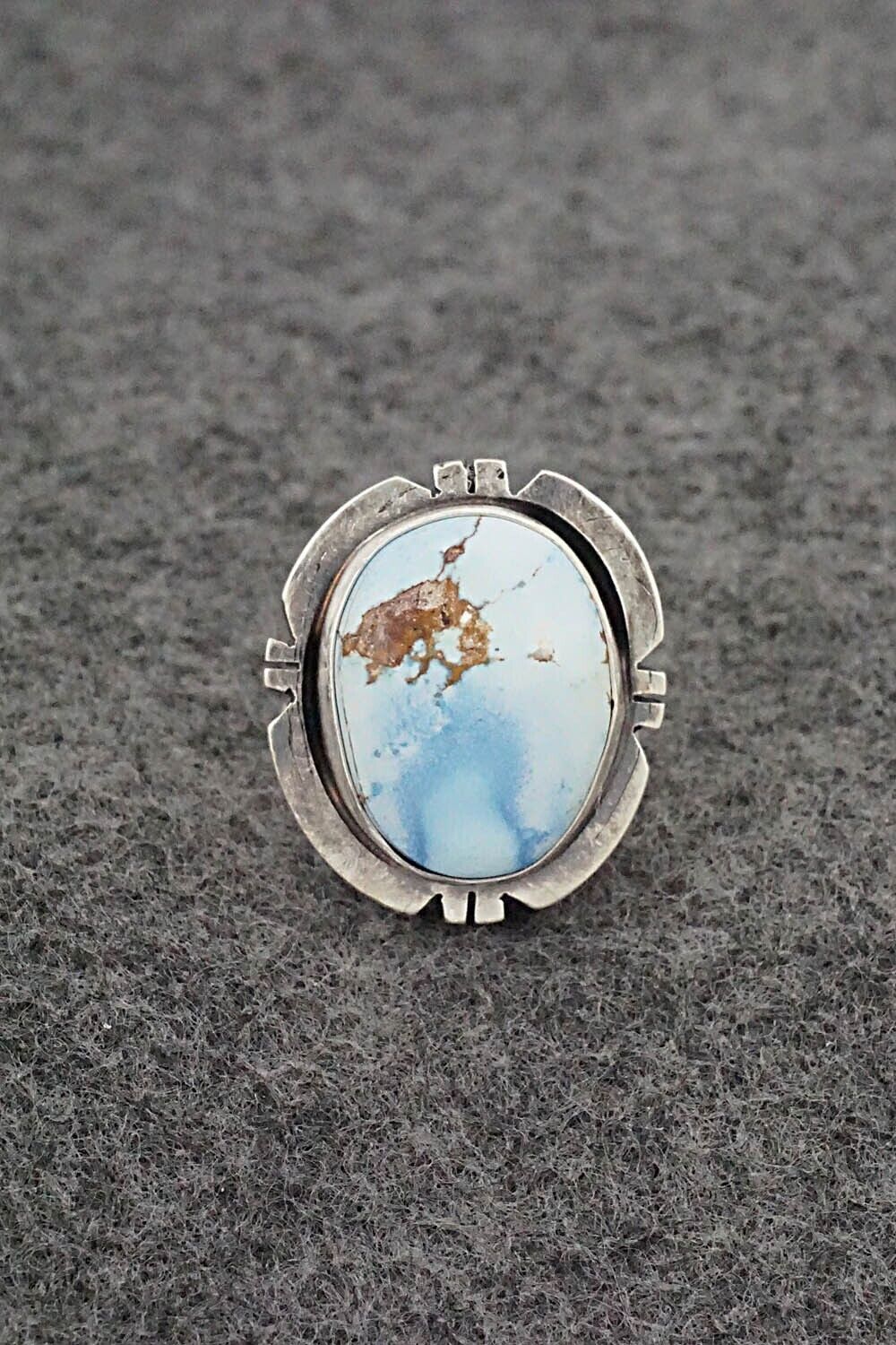 Turquoise & Sterling Silver Ring - Randy Billy - Size 6