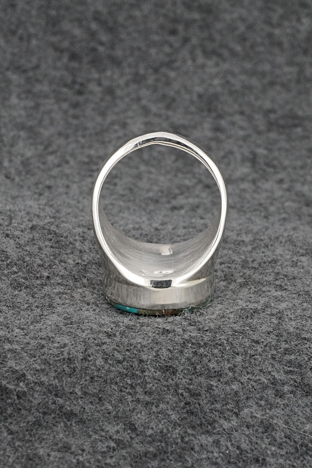 Turquoise & Sterling Silver Ring - Wilbert Gray - Size 9.5