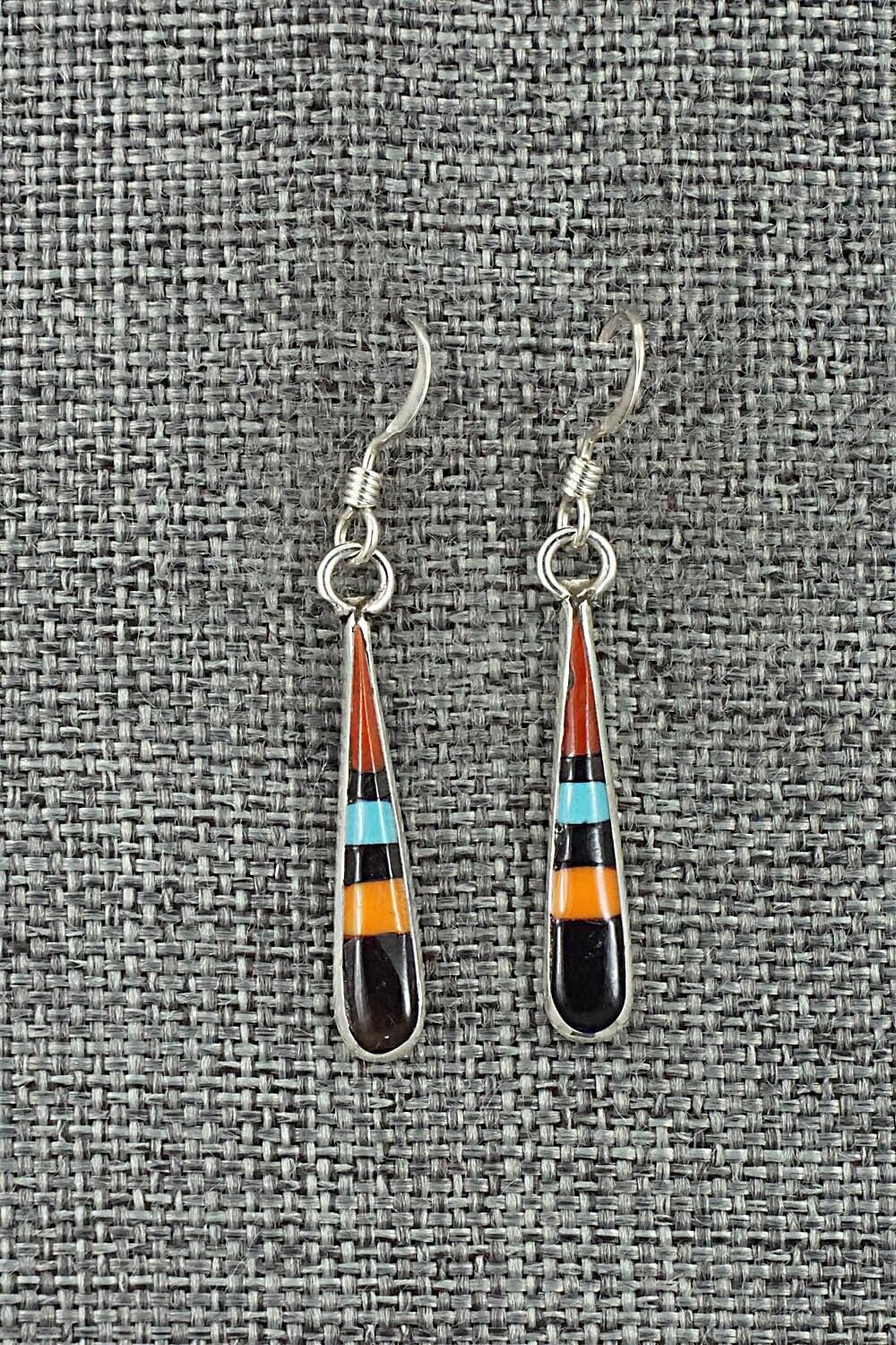Multi-Stone & Sterling Silver Earrings - Stanford Etsate