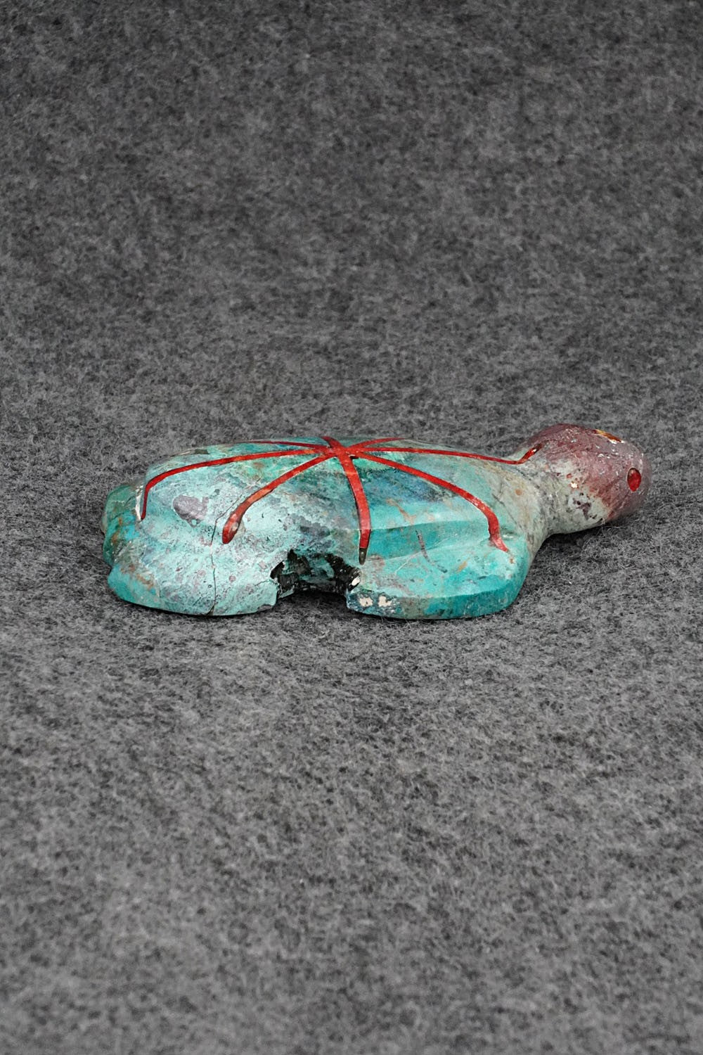 Turtle Zuni Fetish Carving - Kenric Laiwakete