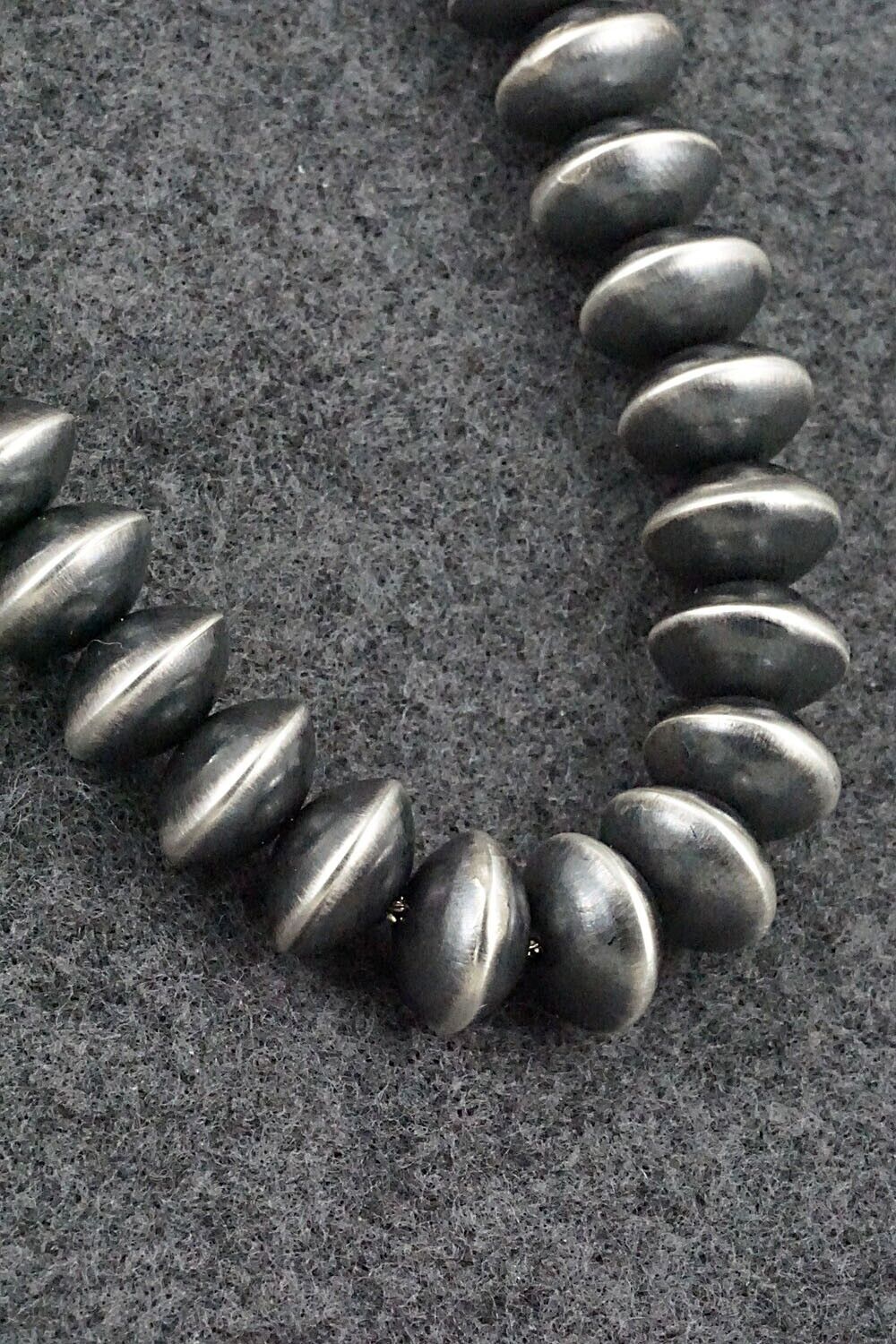 Sterling Silver Navajo Pearl Necklace 20" - Presley Haley