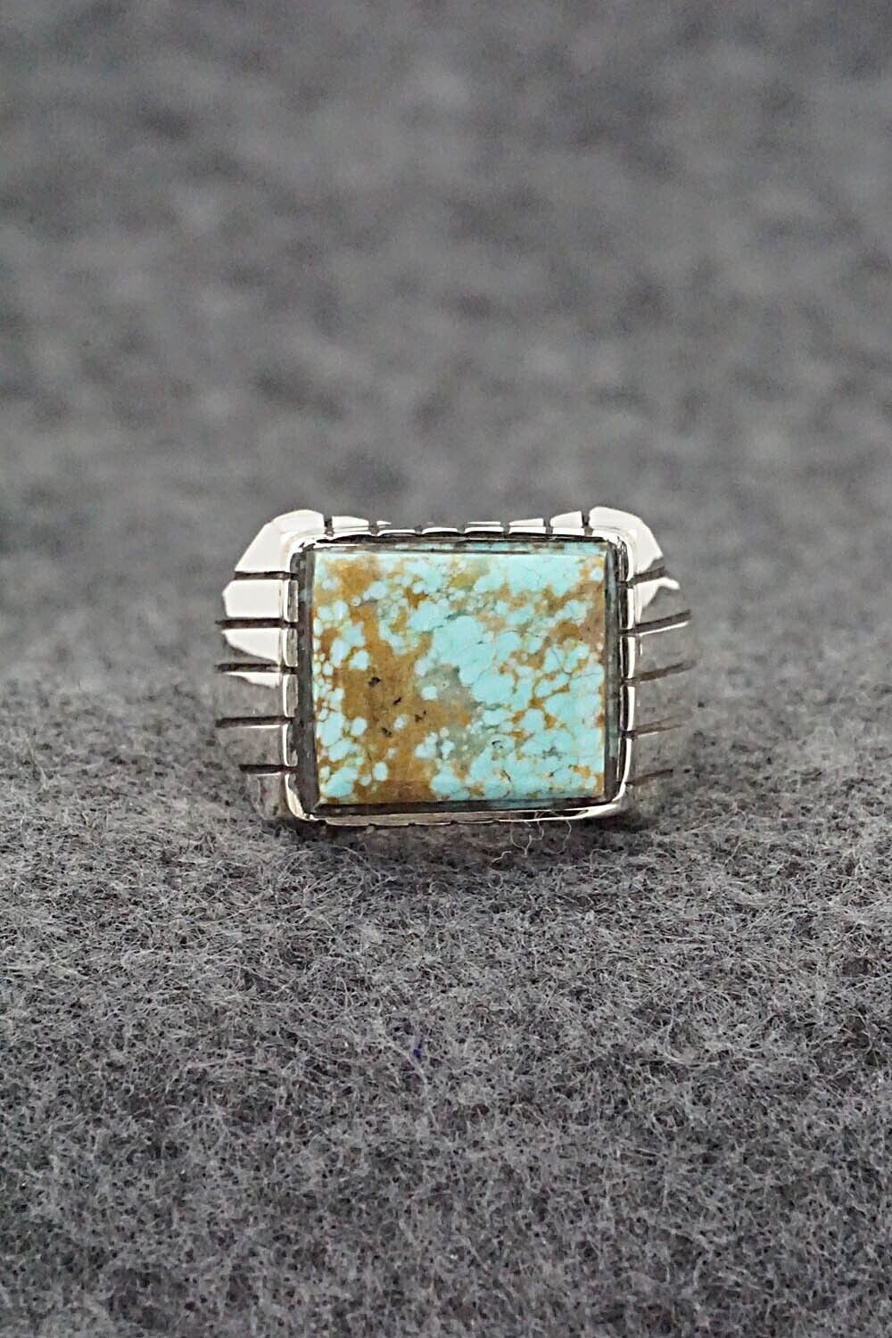 Turquoise & Sterling Silver Ring - Trevor Jack - Size 10.25