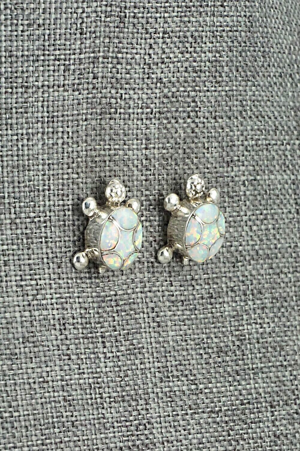 Opalite & Sterling Silver Earrings - Amelida Peynetsa