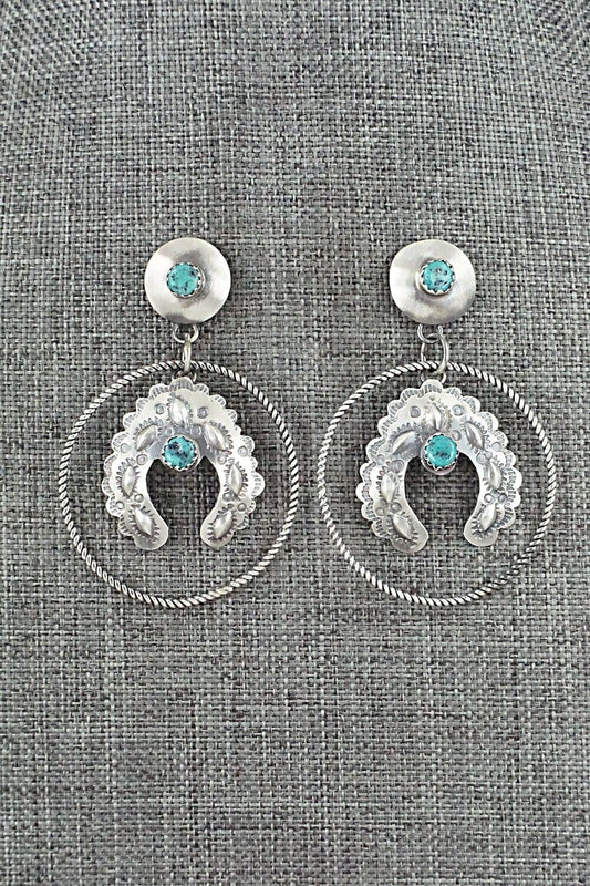 Turquoise & Sterling Silver Earrings - Gabrielle Yazzie