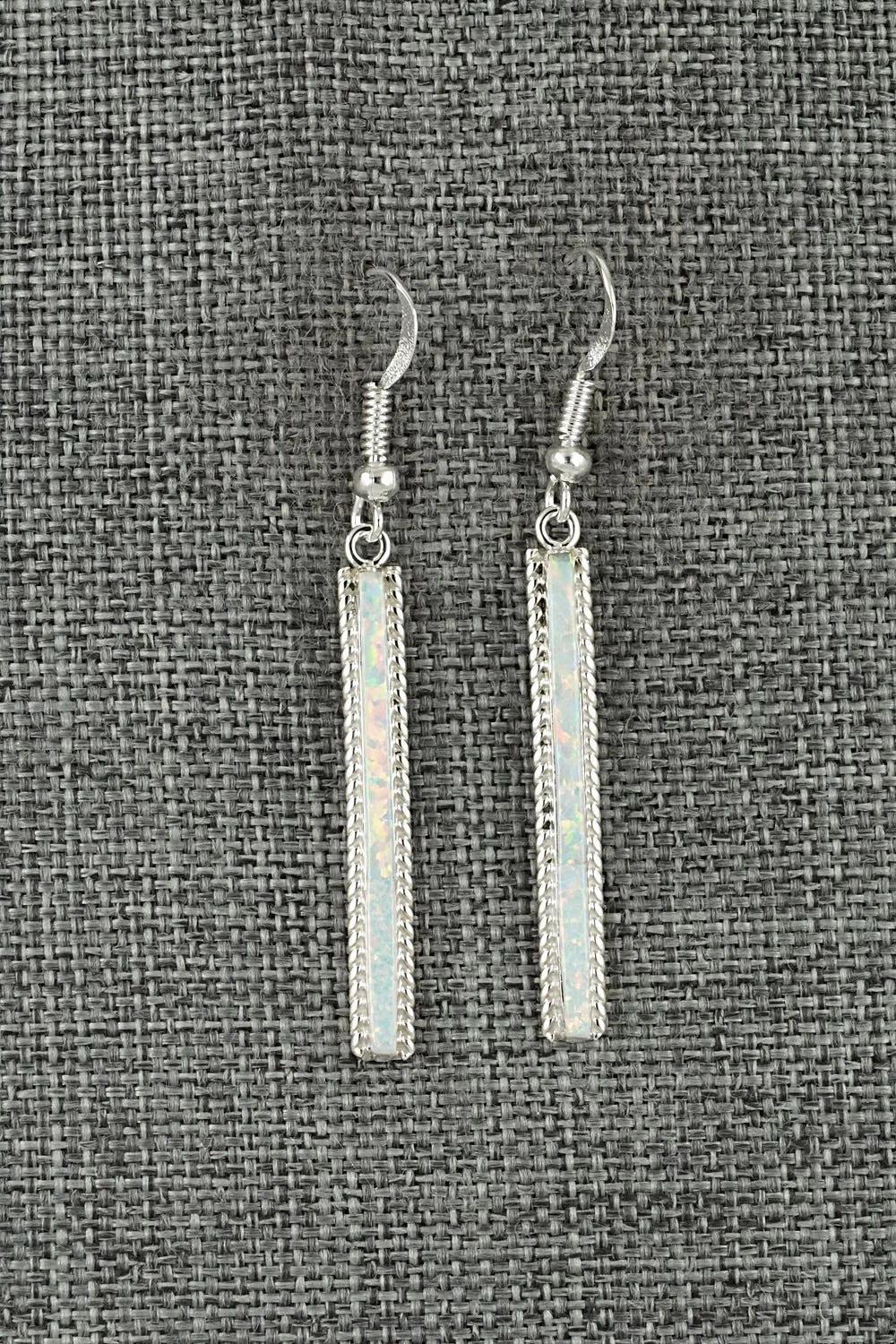 Opalite & Sterling Silver Earrings - Alan Barney