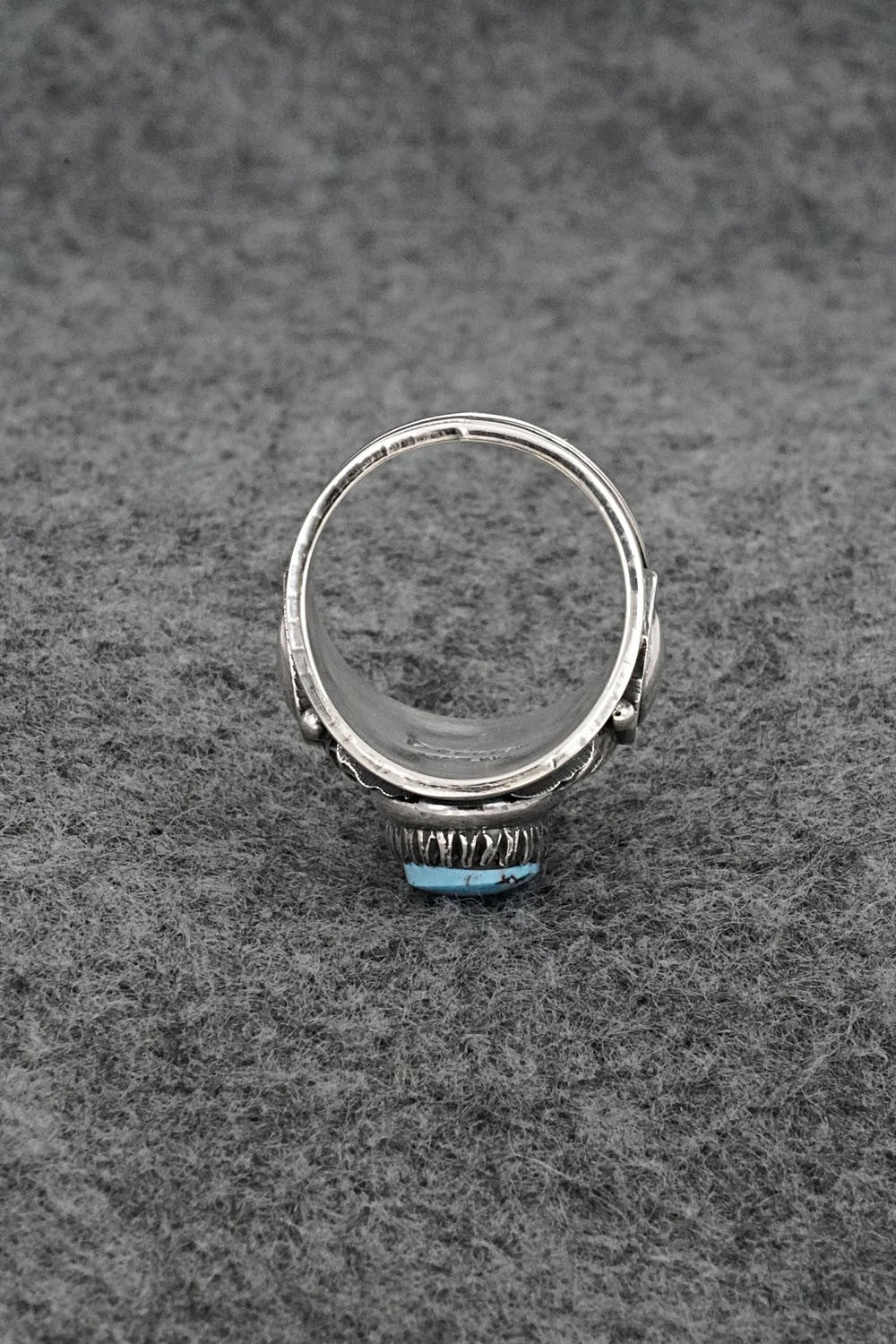 Turquoise & Sterling Silver Ring - Derrick Gordon - Size 7