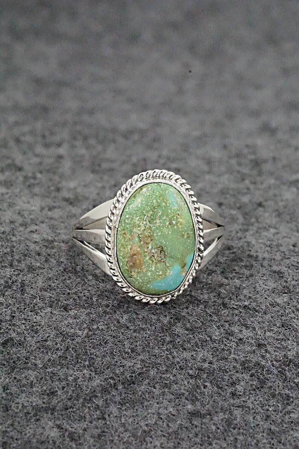 Turquoise & Sterling Silver Ring - Judy Largo - Size 8.5