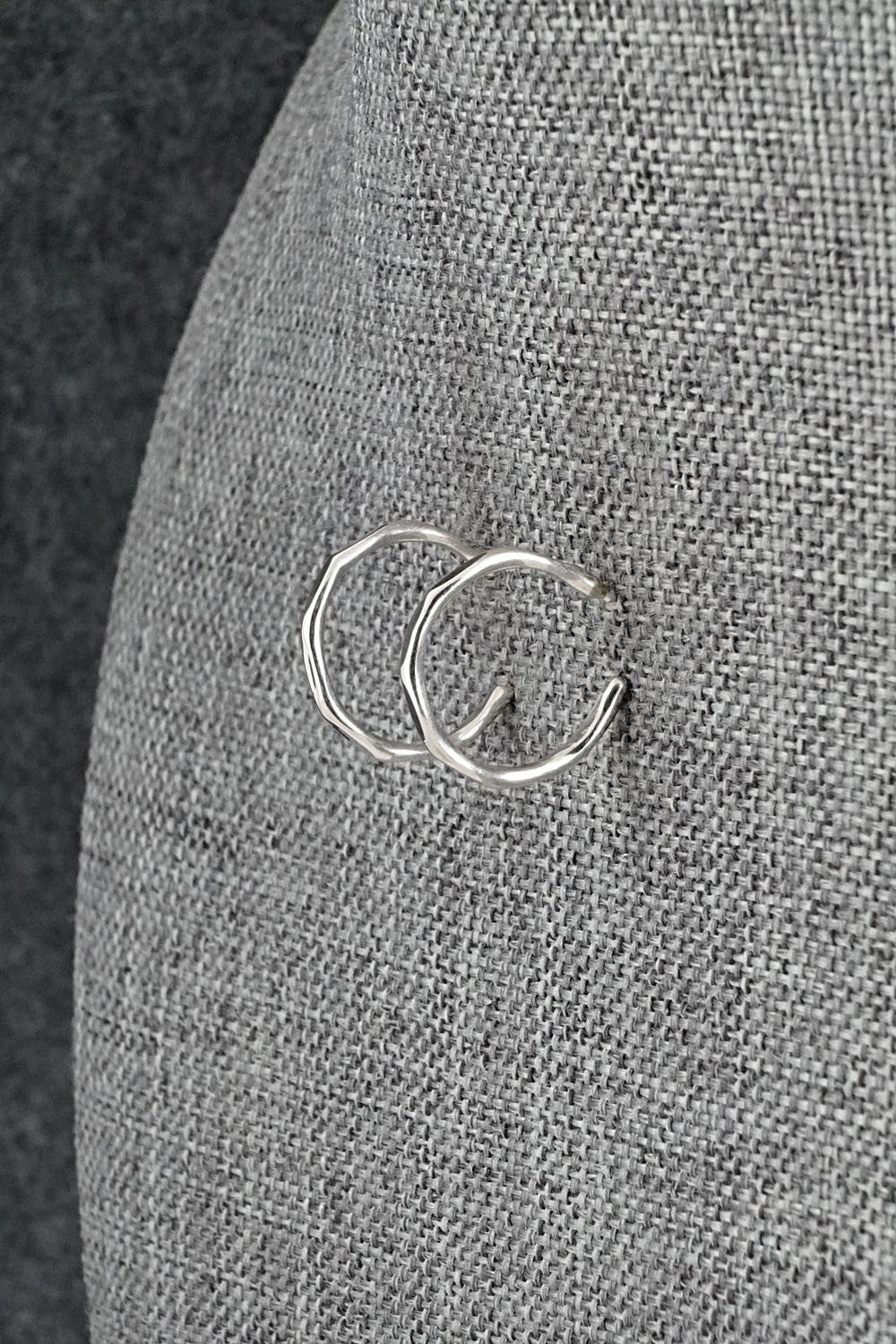 Sterling Silver Hoop Earrings - Elaine Tahe