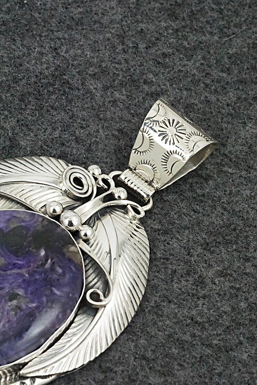 Charoite & Sterling Silver Pendant - Davey Morgan