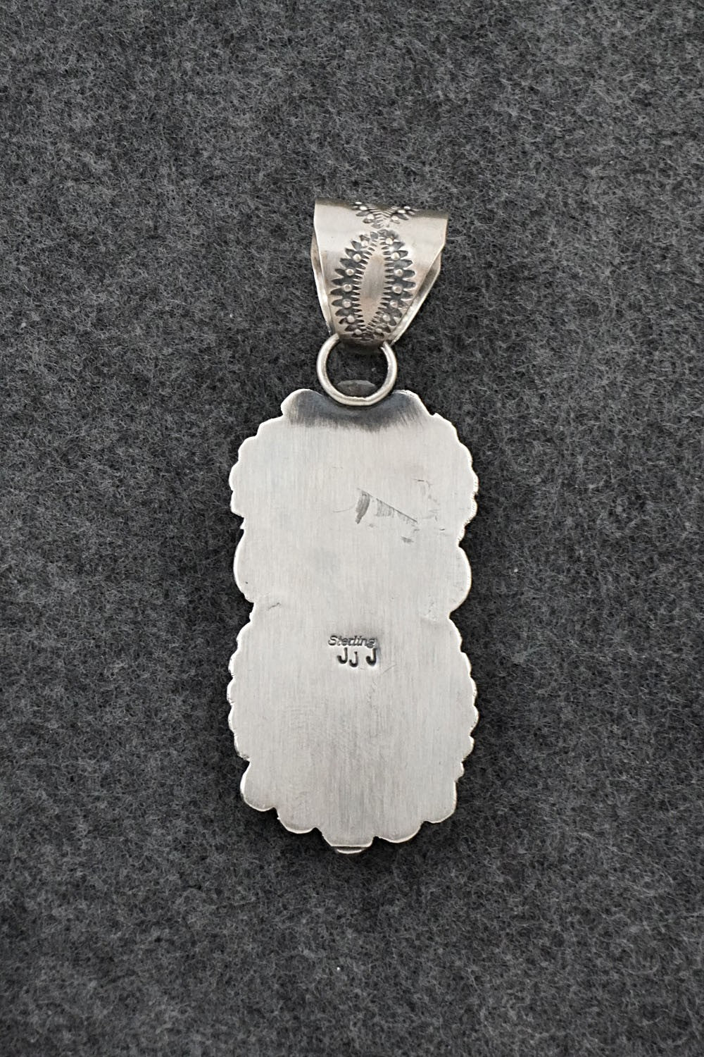 Turquoise & Sterling Silver Pendant - Jeff James Jr.