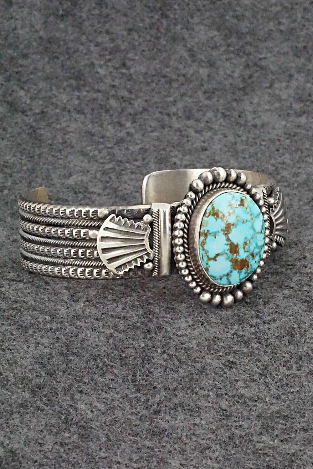 Turquoise & Sterling Silver Bracelet - Michael Calladitto