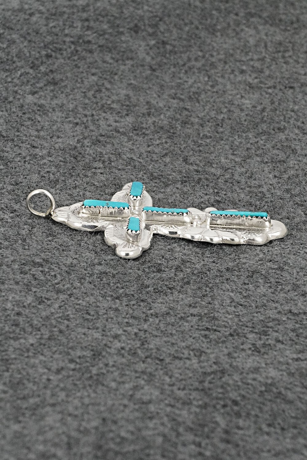 Turquoise & Sterling Silver Pendant - Verona Quam