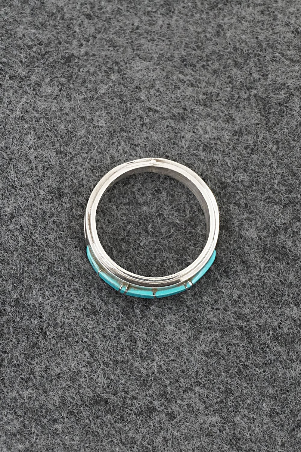 Turquoise & Sterling Silver Ring - Wilbert Muskett Jr. - Size 9