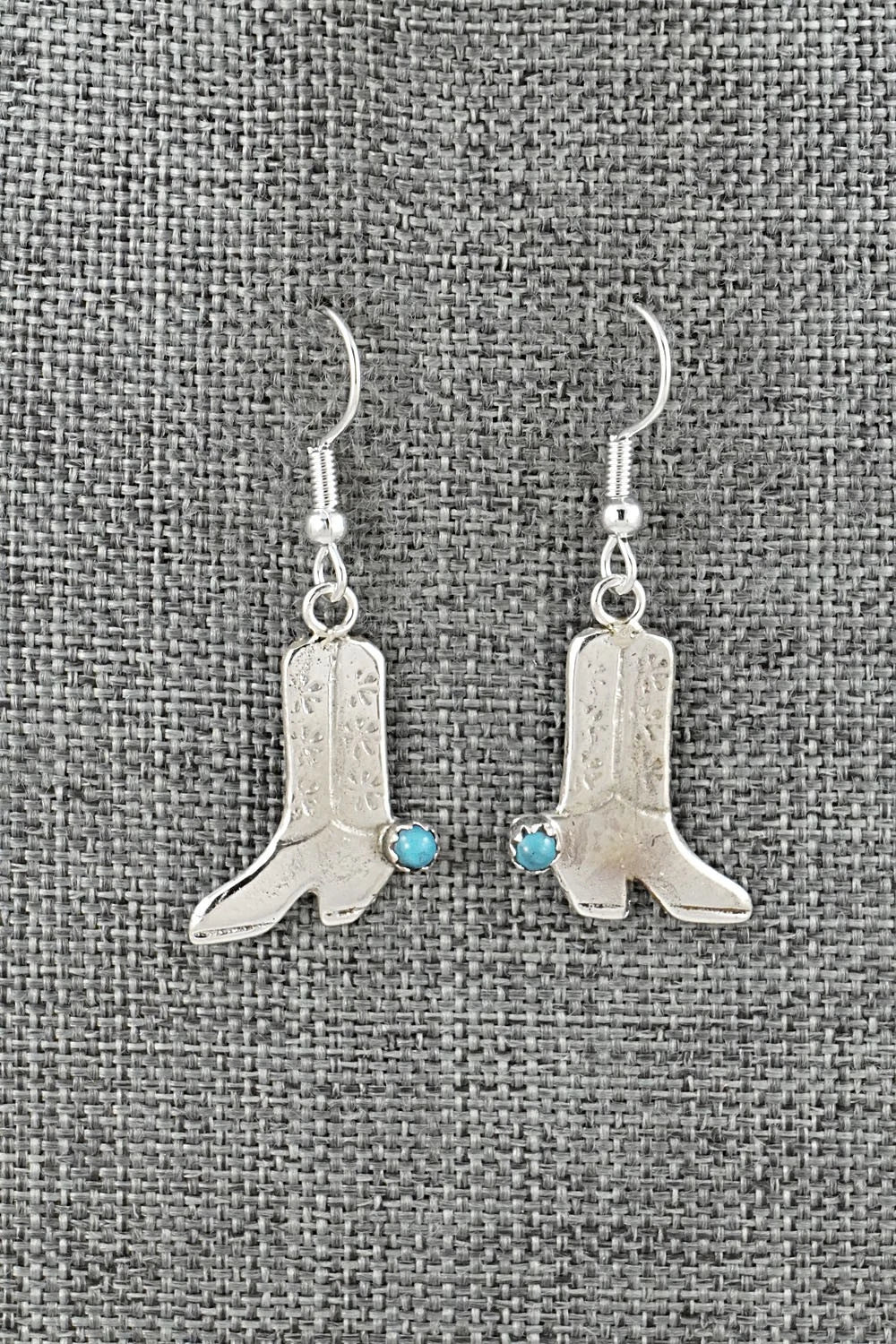 Turquoise & Sterling Silver Earrings - Lorraine Chee