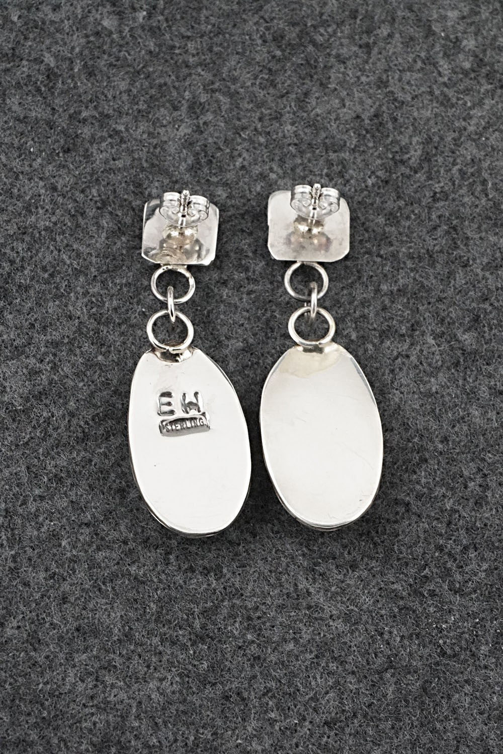 Turquoise & Sterling Silver Earrings - Ernest Hawthorne