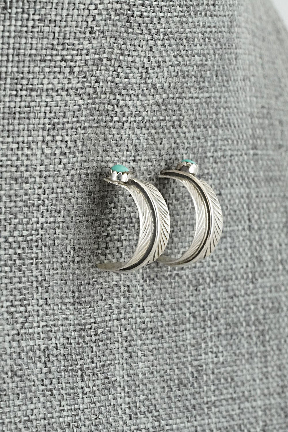 Turquoise & Sterling Silver Earrings - Aaron Davis