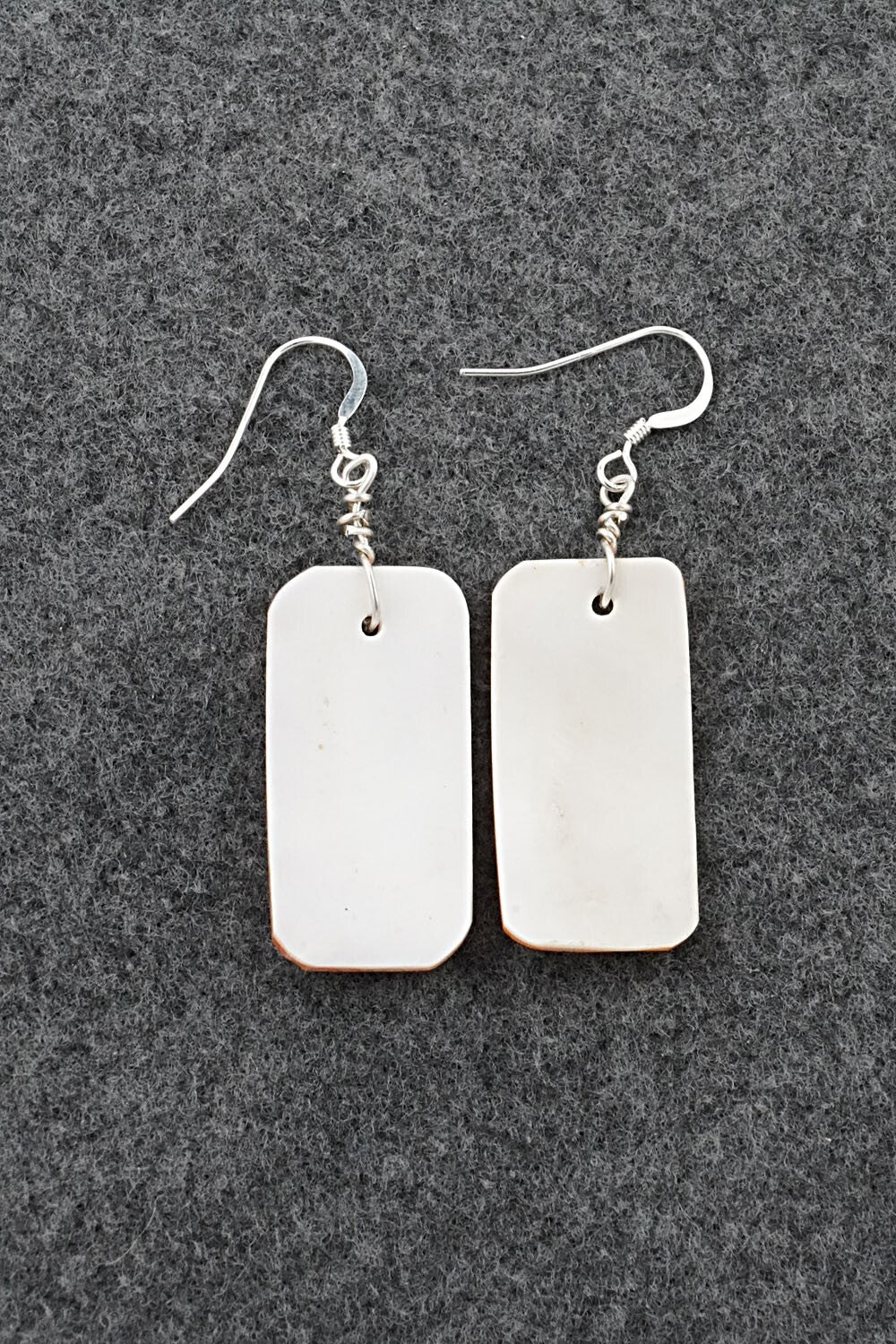 Spiny Oyster & Sterling Silver Earrings - Louise Joe