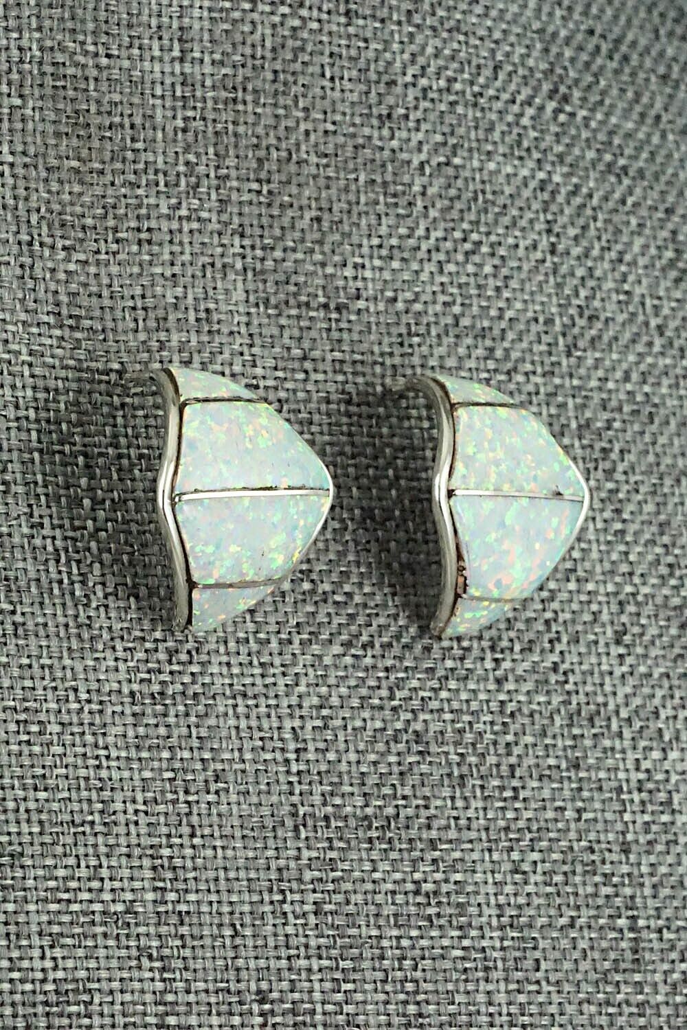 Opalite & Sterling Silver Earrings - Andrew Enrico