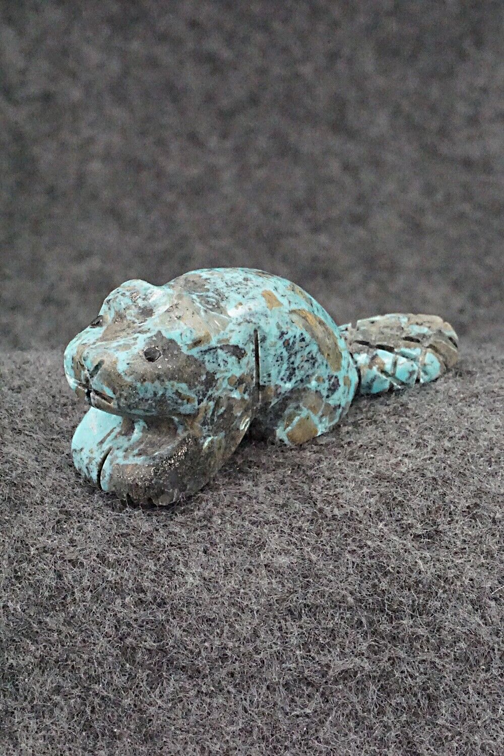 Beaver Zuni Fetish Carving - Reynold Lunasee
