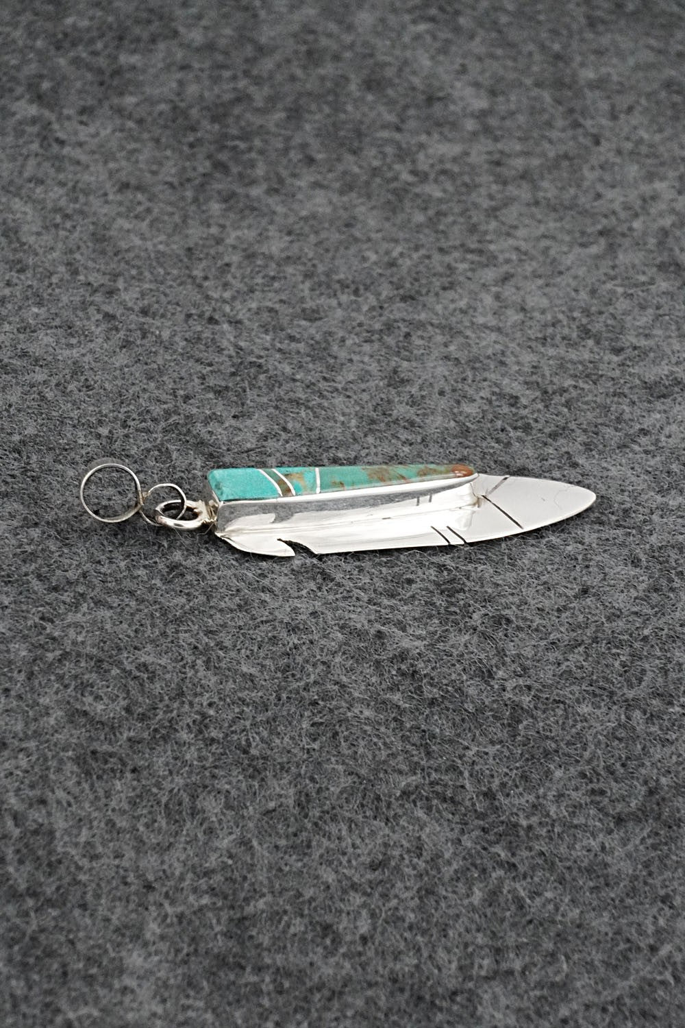 Turquoise & Sterling Silver Pendant - Marilyn Yazzie