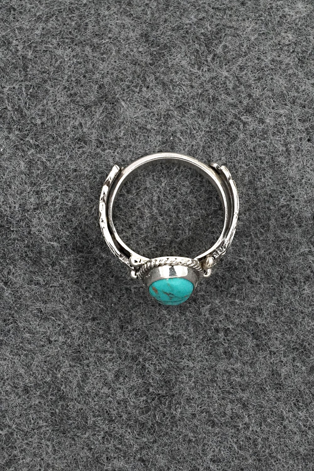 Turquoise & Sterling Silver Ring - Annette Chiquito - Size 9