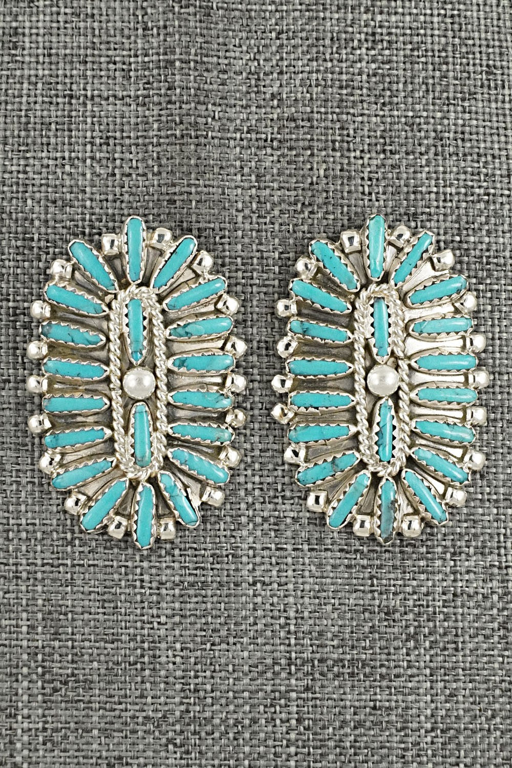 Turquoise & Sterling Silver Earrings - Philena Byjoe