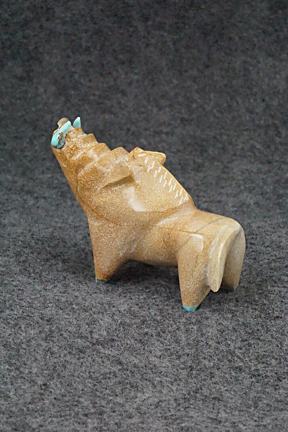 Warthog Zuni Fetish Carving - Enrike Leekya