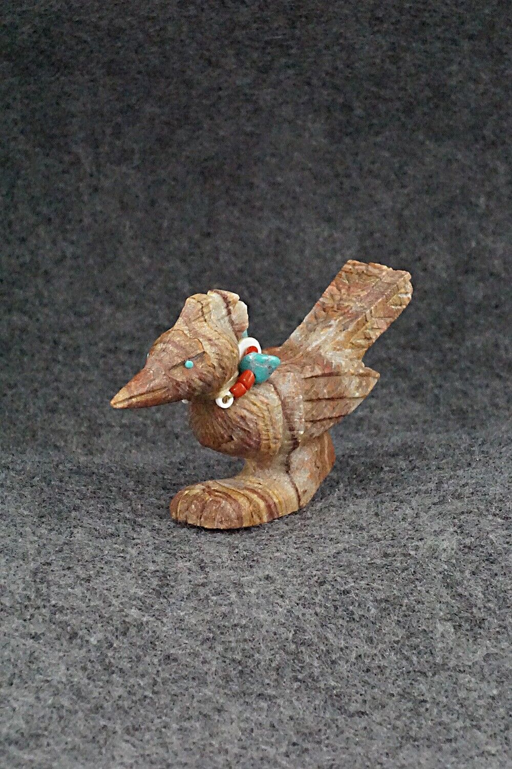 Roadrunner Zuni Fetish Carving - Douglas Martza