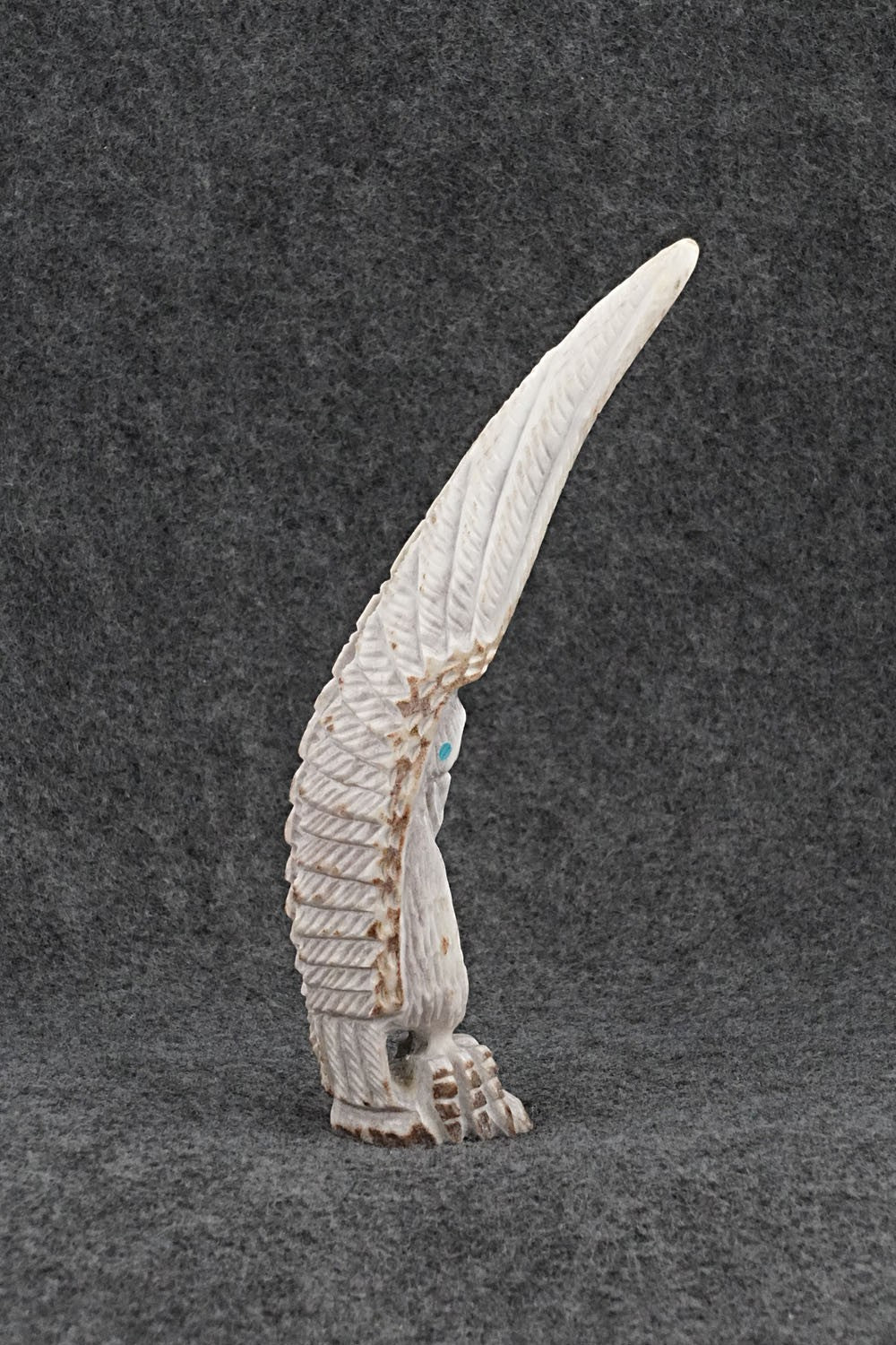 Eagle Zuni Fetish Carving - Garrick Weeka