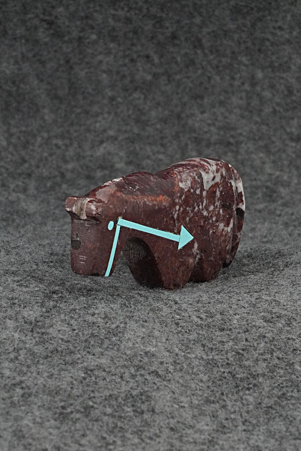 Horse Zuni Fetish Carving - Bernard Laiwakete