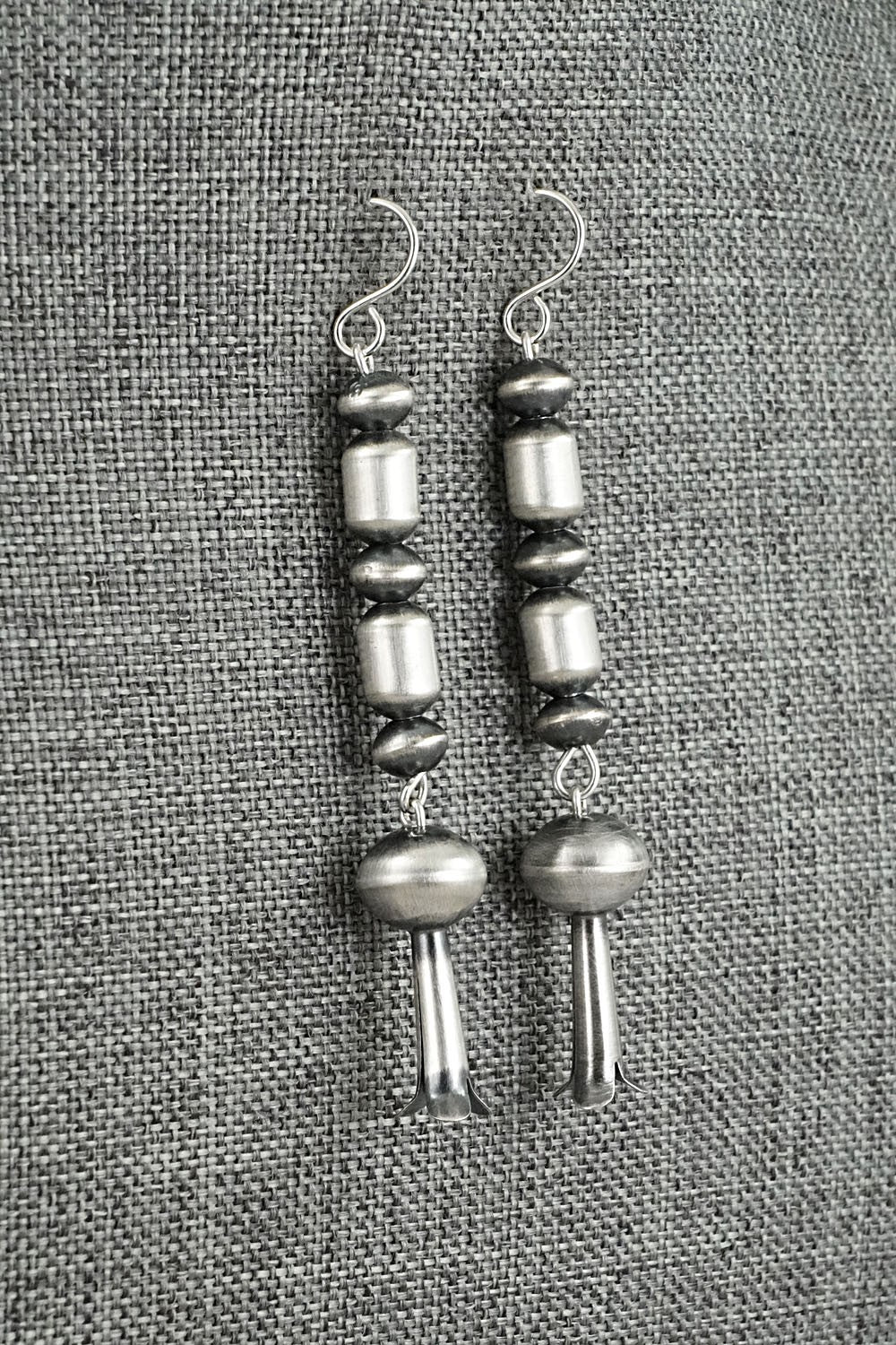 Sterling Silver Navajo Pearl Earrings - Tonisha Haley