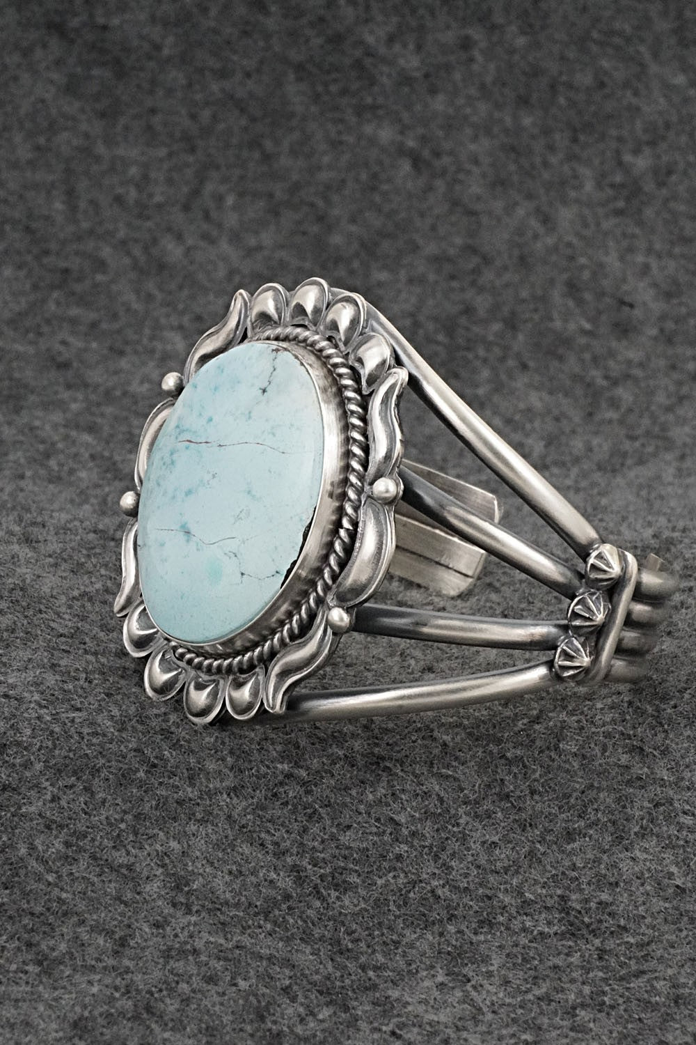 Turquoise & Sterling Silver Bracelet - Raymond Delgarito