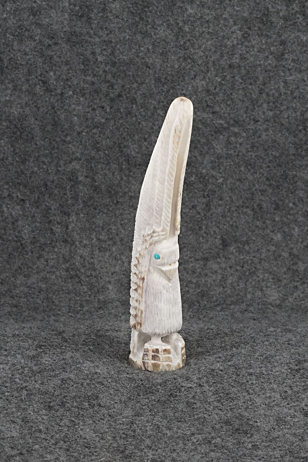 Eagle Zuni Fetish Carving - Garrick Weeka