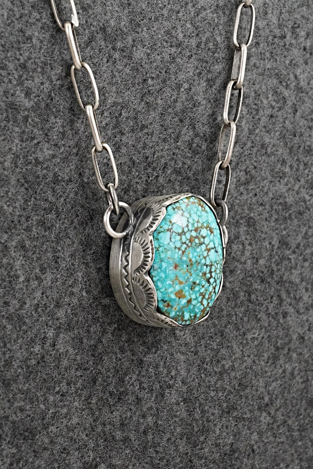 Turquoise & Sterling Silver Necklace - Randy Boyd