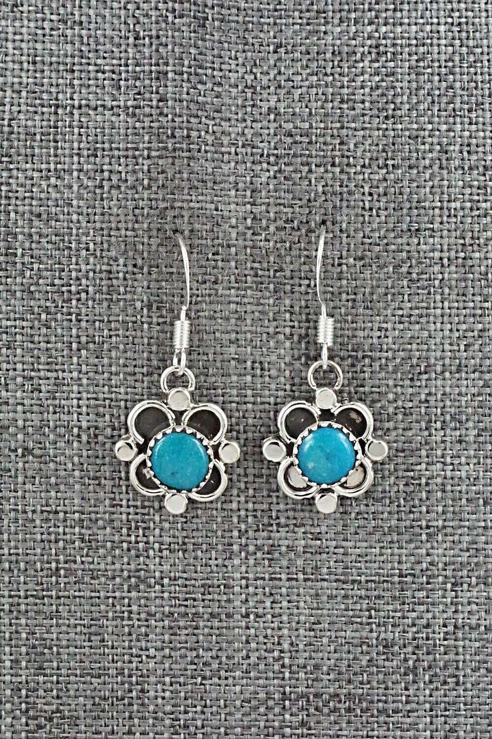 Turquoise & Sterling Silver Earrings - Sandra Parkett