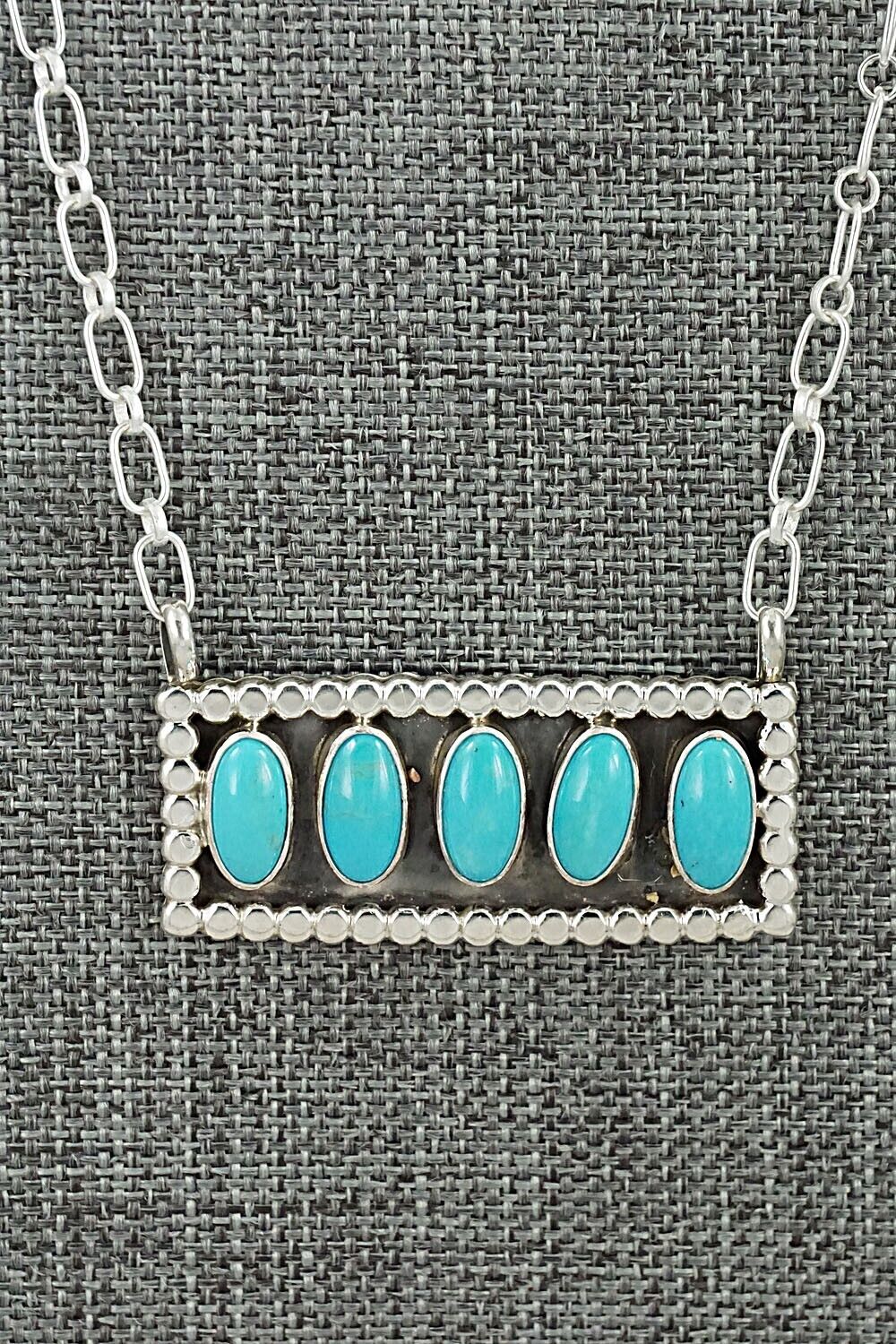 Turquoise & Sterling Silver Necklace - Sharon McCarthy