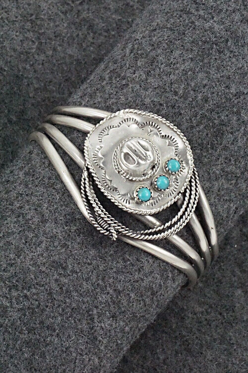 Turquoise & Sterling Silver Bracelet - Bobby Platero