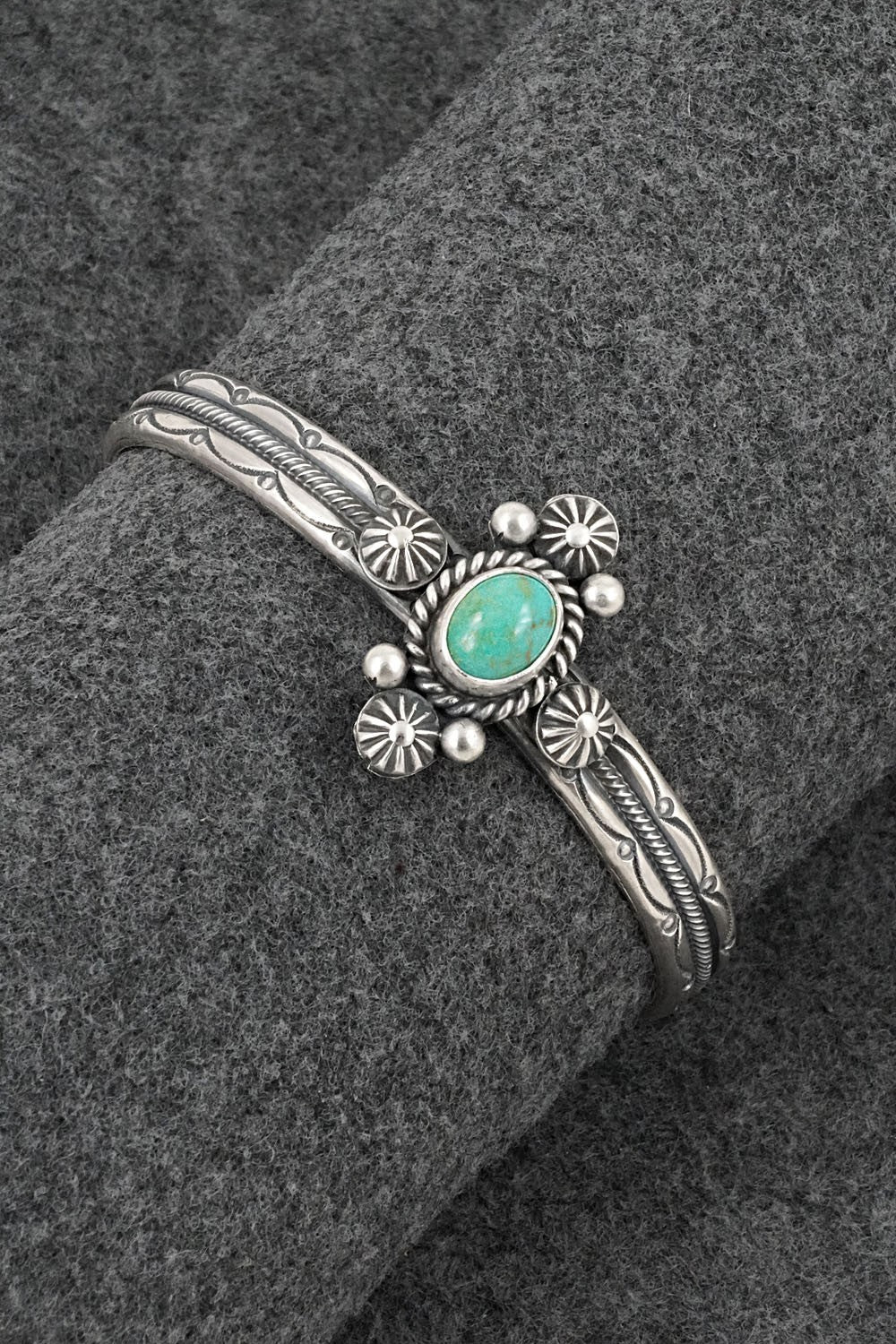 Turquoise & Sterling Silver Bracelet - Michael Calladitto