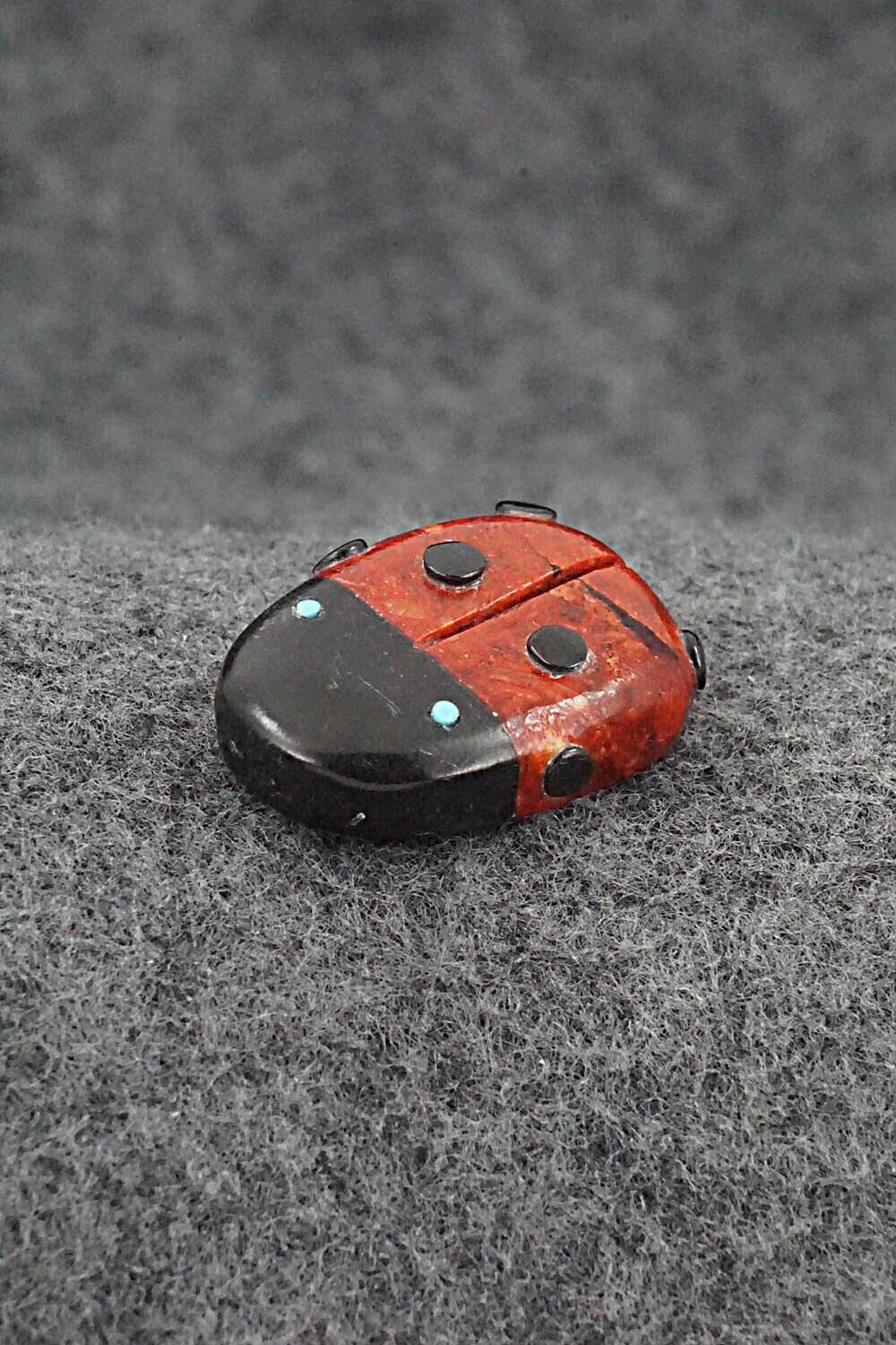 Ladybug Zuni Fetish Carving - Reynold Lunasee