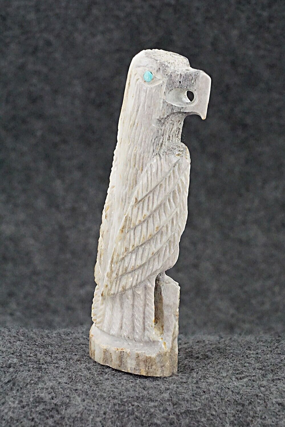 Eagle Zuni Fetish Carving - Garrick Weeka
