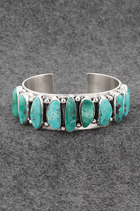 Turquoise & Sterling Silver Bracelet - Mark Yazzie