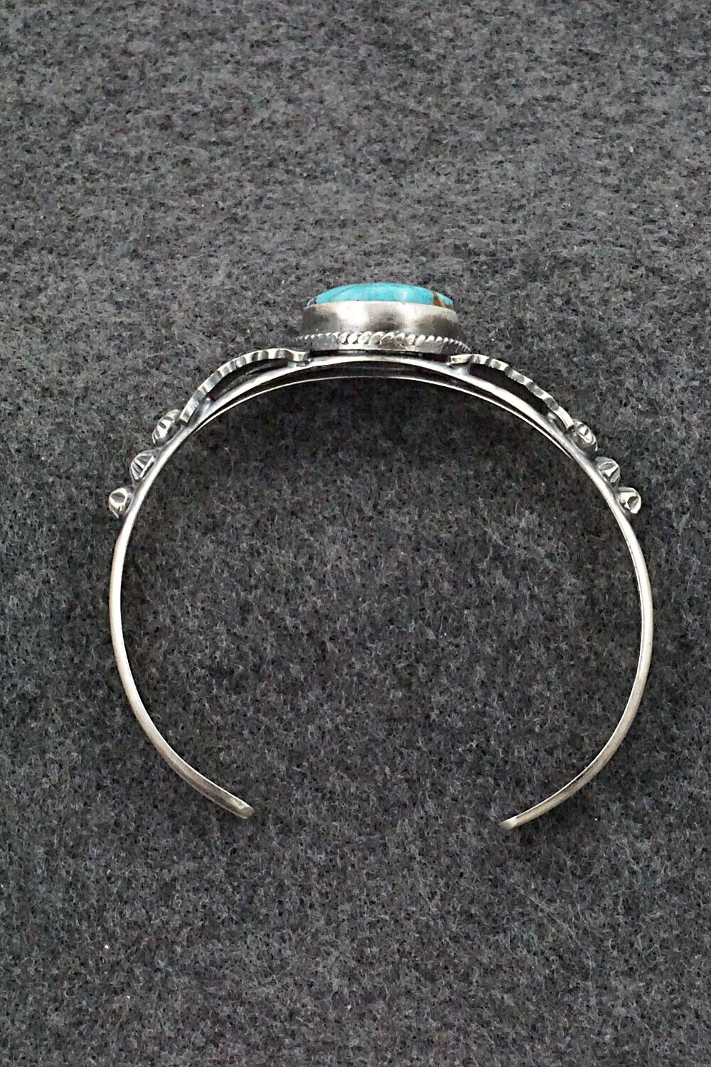 Turquoise & Sterling Silver Bracelet - Gilbert Tom